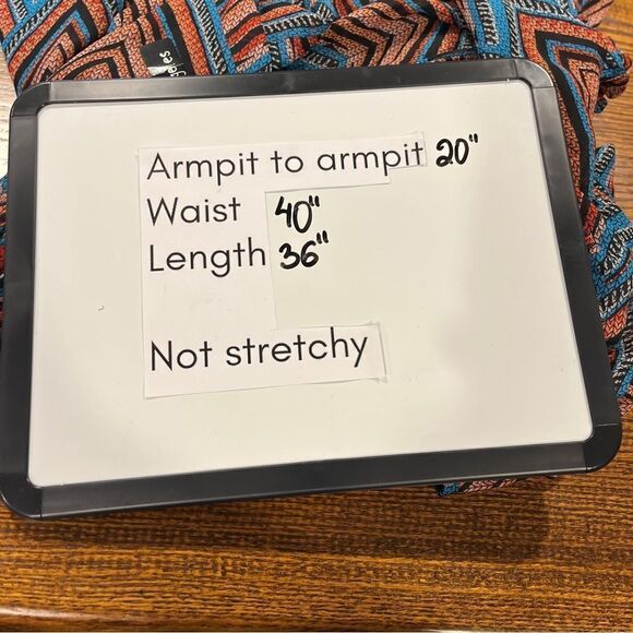 Fire Los Angeles geometric print long sleeve dress size XL - Picture 8 of 13